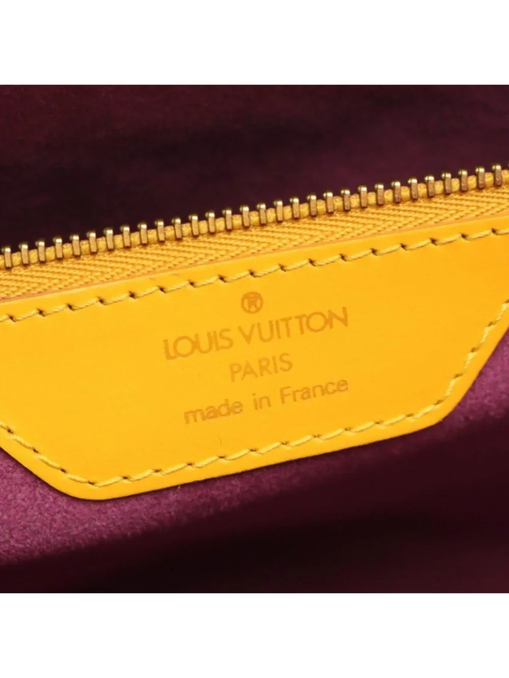 Louis Vuitton Shoulder Bag Saint Jacques Shopping Tassili Yellow Leather